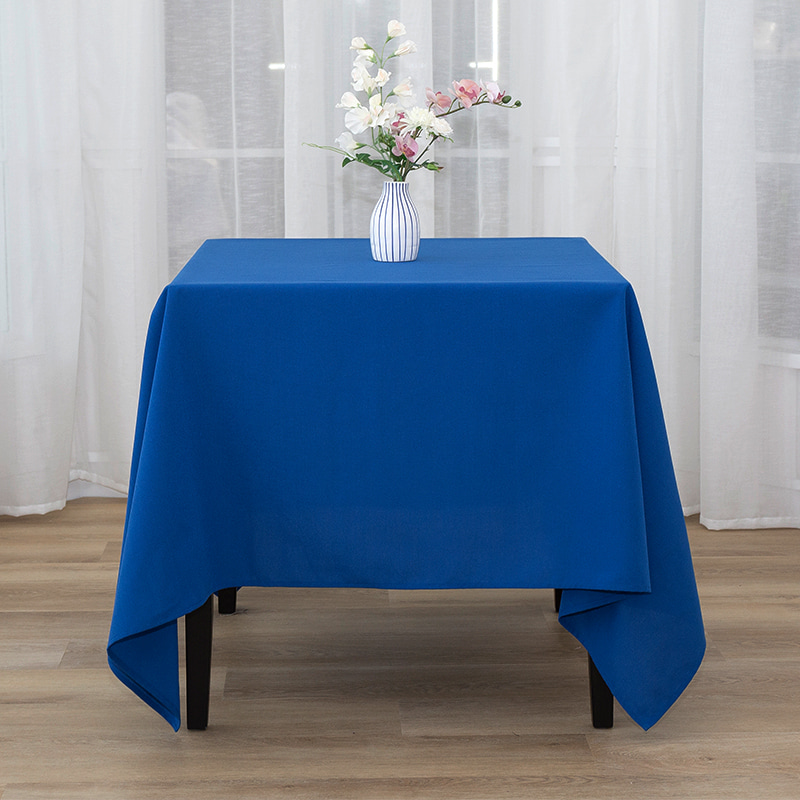 Vierkant 217GSM Polyester vaste kleur bruiloft banket tafelkleden