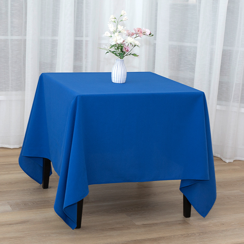 Vierkant 217GSM Polyester vaste kleur bruiloft banket tafelkleden