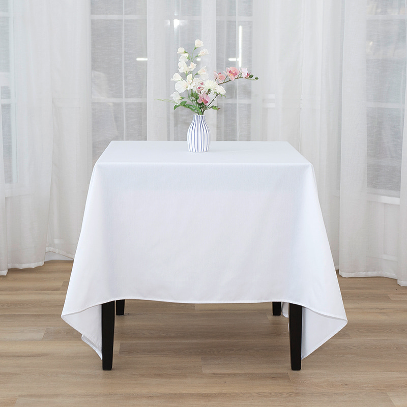 Vierkant 217GSM Polyester vaste kleur bruiloft banket tafelkleden