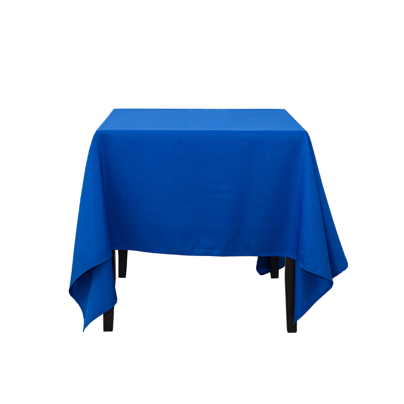 Vierkante gesponnen polyester vaste kleur bruiloft banket tafelkleden