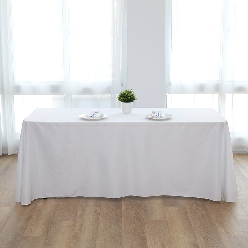 90x132 '' Spun polyester vaste kleur bruiloft banket tafelkleden