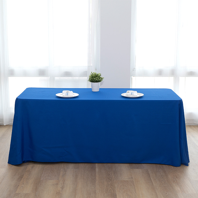 90x132 '' Spun polyester vaste kleur bruiloft banket tafelkleden