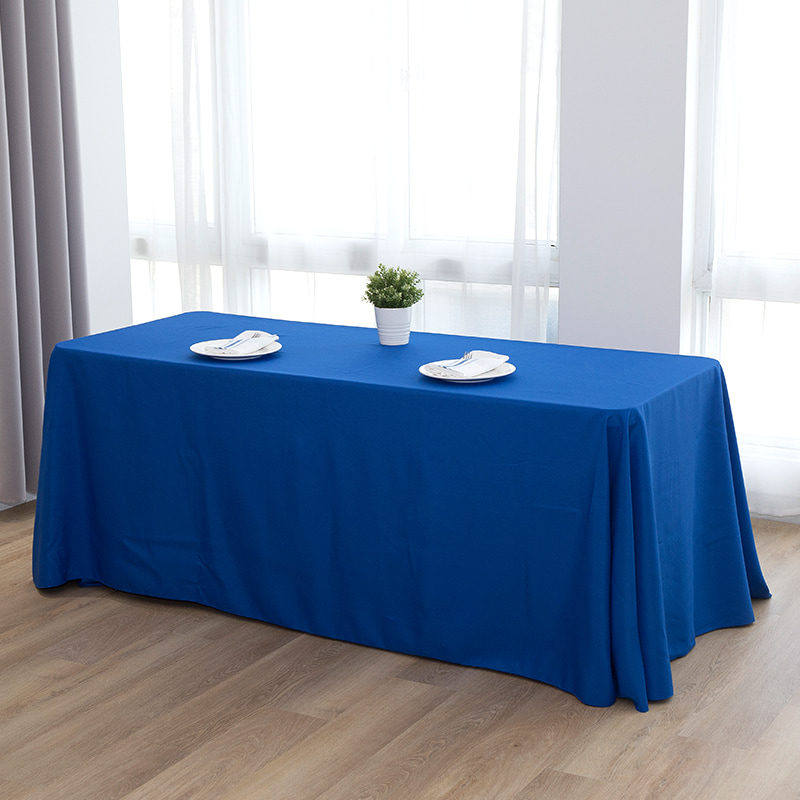 90x132 '' Spun polyester vaste kleur bruiloft banket tafelkleden