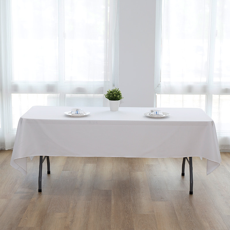 60x102 '' 217GSM Polyester vaste kleur bruiloft banket tafelkleed