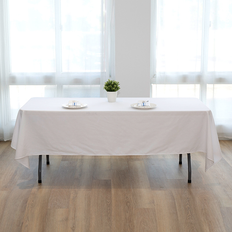 60x102 '' Spun polyester vaste kleur bruiloft banket tafelkleden