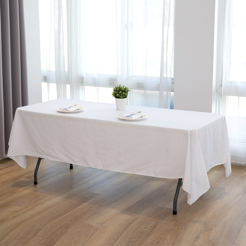 60x102 '' Spun polyester vaste kleur bruiloft banket tafelkleden