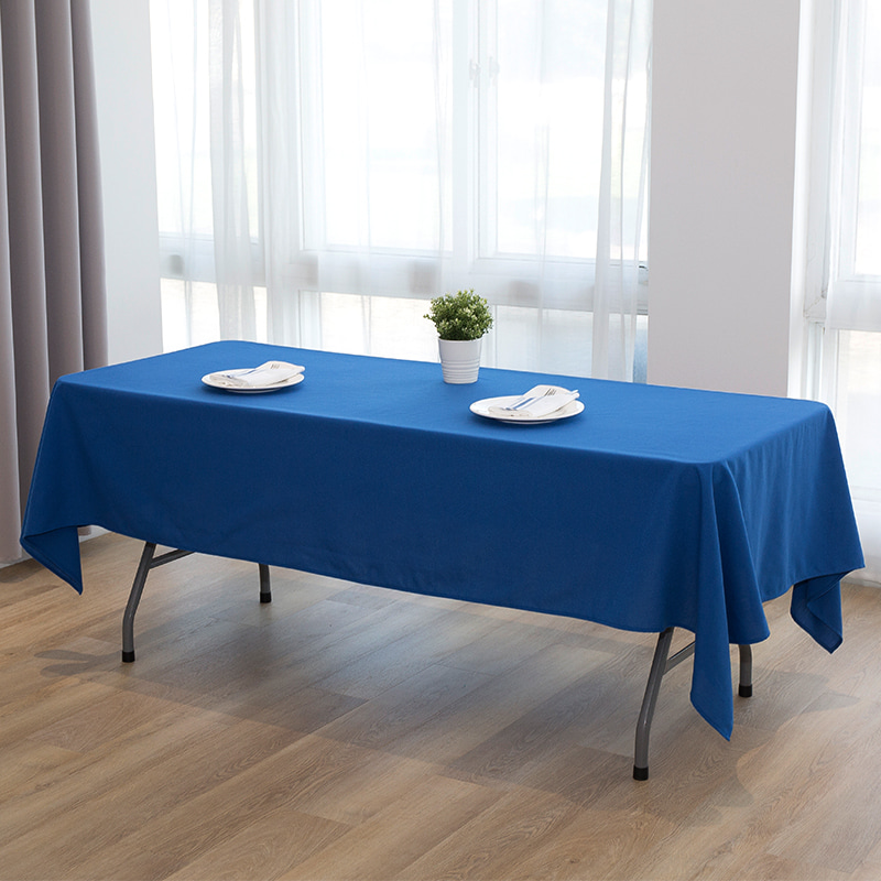 60x102 '' Spun polyester vaste kleur bruiloft banket tafelkleden