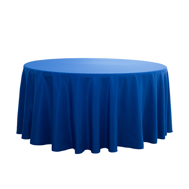 Grote ronde gesponnen polyester vaste kleur bruiloft banket tafelkleden