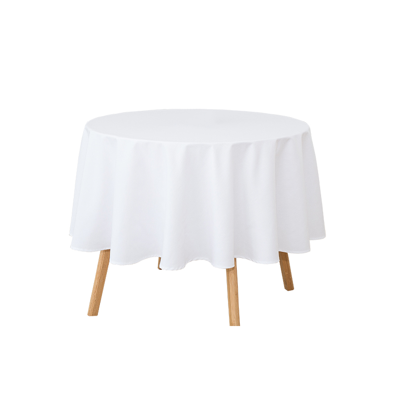 Ronde 217GSM Polyester garen vaste kleur bruiloft banket tafelkleden