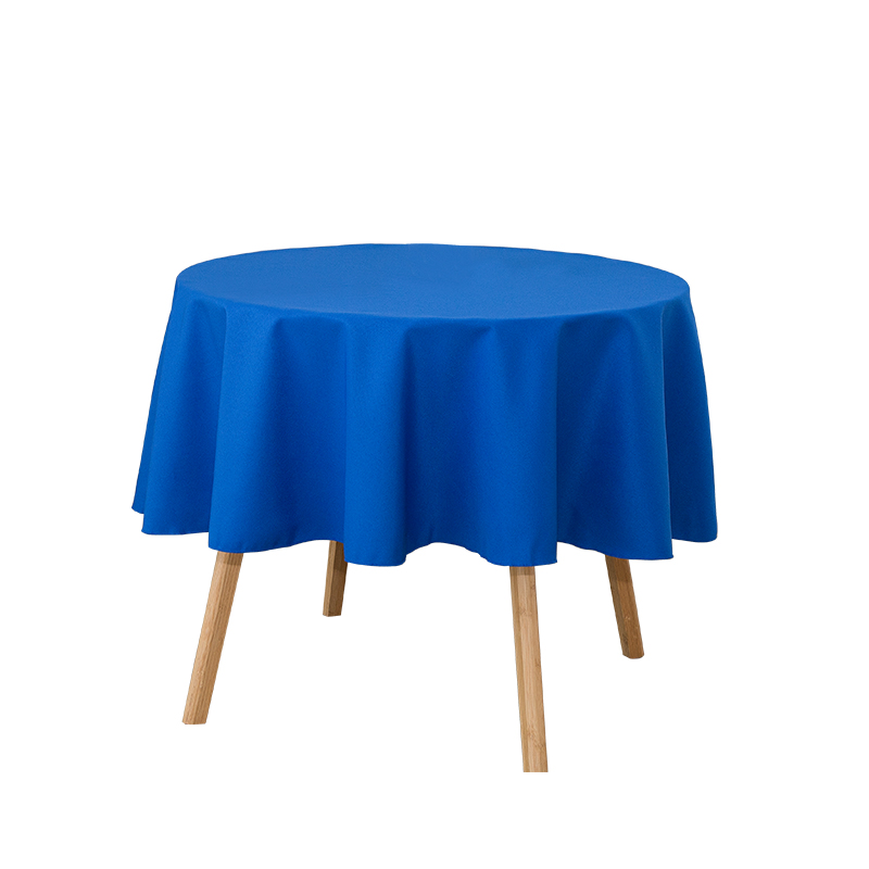 Ronder Spun Polyester vaste kleur bruiloft banket tafelkleden