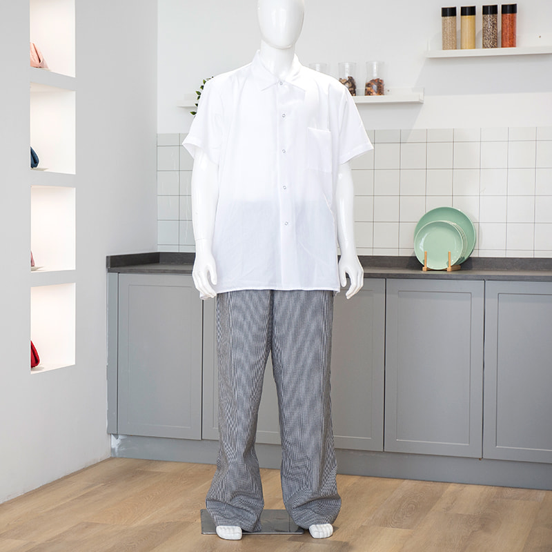 Plaid chef -kok broek