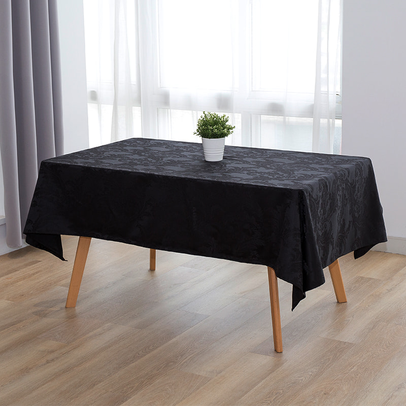140x220 '' Crocus bloem wit rechthoekig jacquard tafelkleed