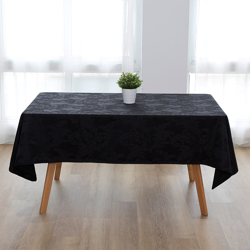 140x220 '' Crocus bloem wit rechthoekig jacquard tafelkleed