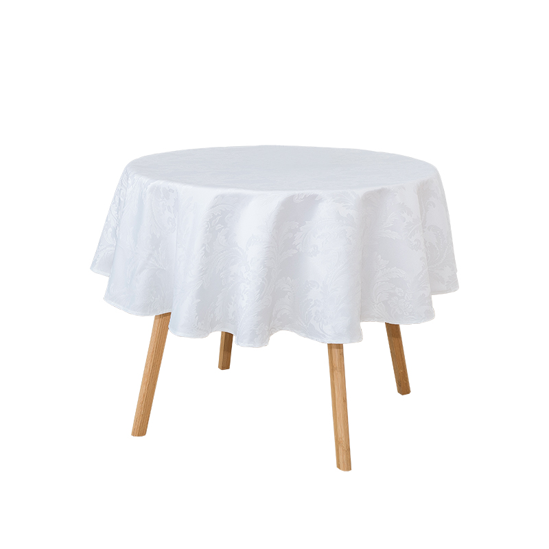 R160cm geometrische grijze cirkelvormige jacquard tafelkleed