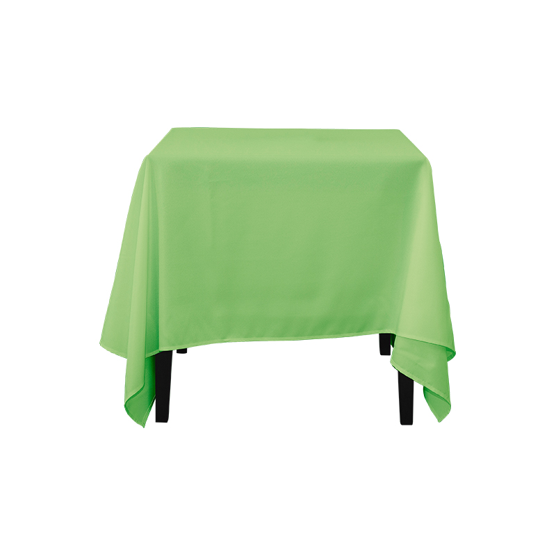 Vierkante gesponnen polyester vaste kleur bruiloft banket tafelkleden