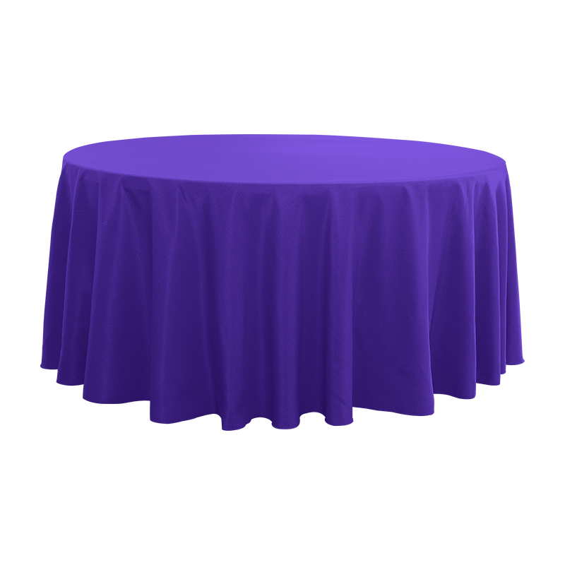 Grote ronde gesponnen polyester vaste kleur bruiloft banket tafelkleden