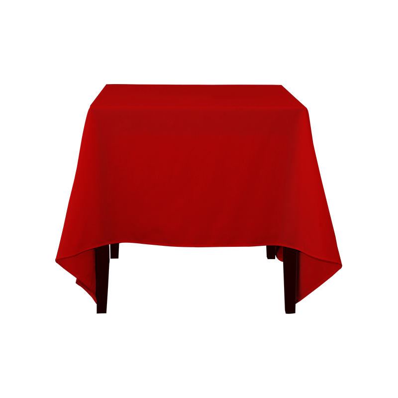 Vierkant 217GSM Polyester vaste kleur bruiloft banket tafelkleden