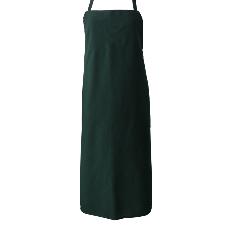 Bosgroene polyester slabbetje schort zonder zak