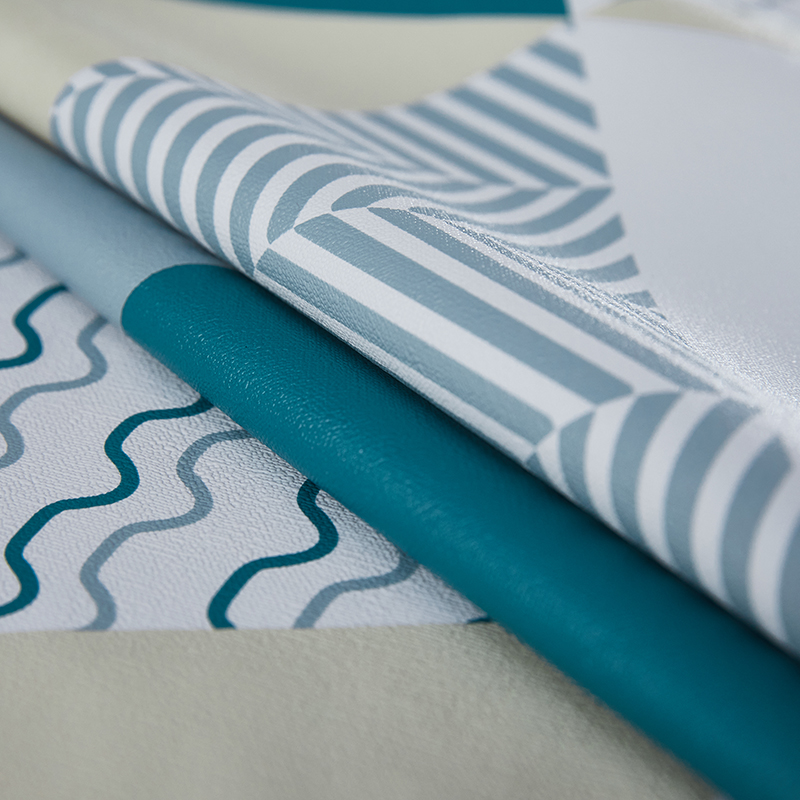 Geometrisch patroon waterdicht en olie-proof PVC tafelkleed