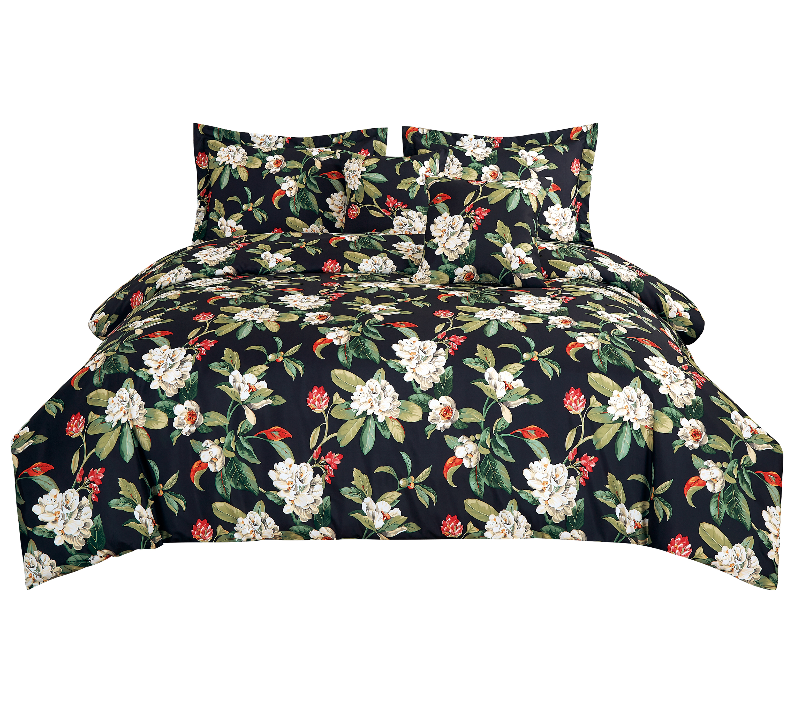 Black Peony Gedrukte bedkit