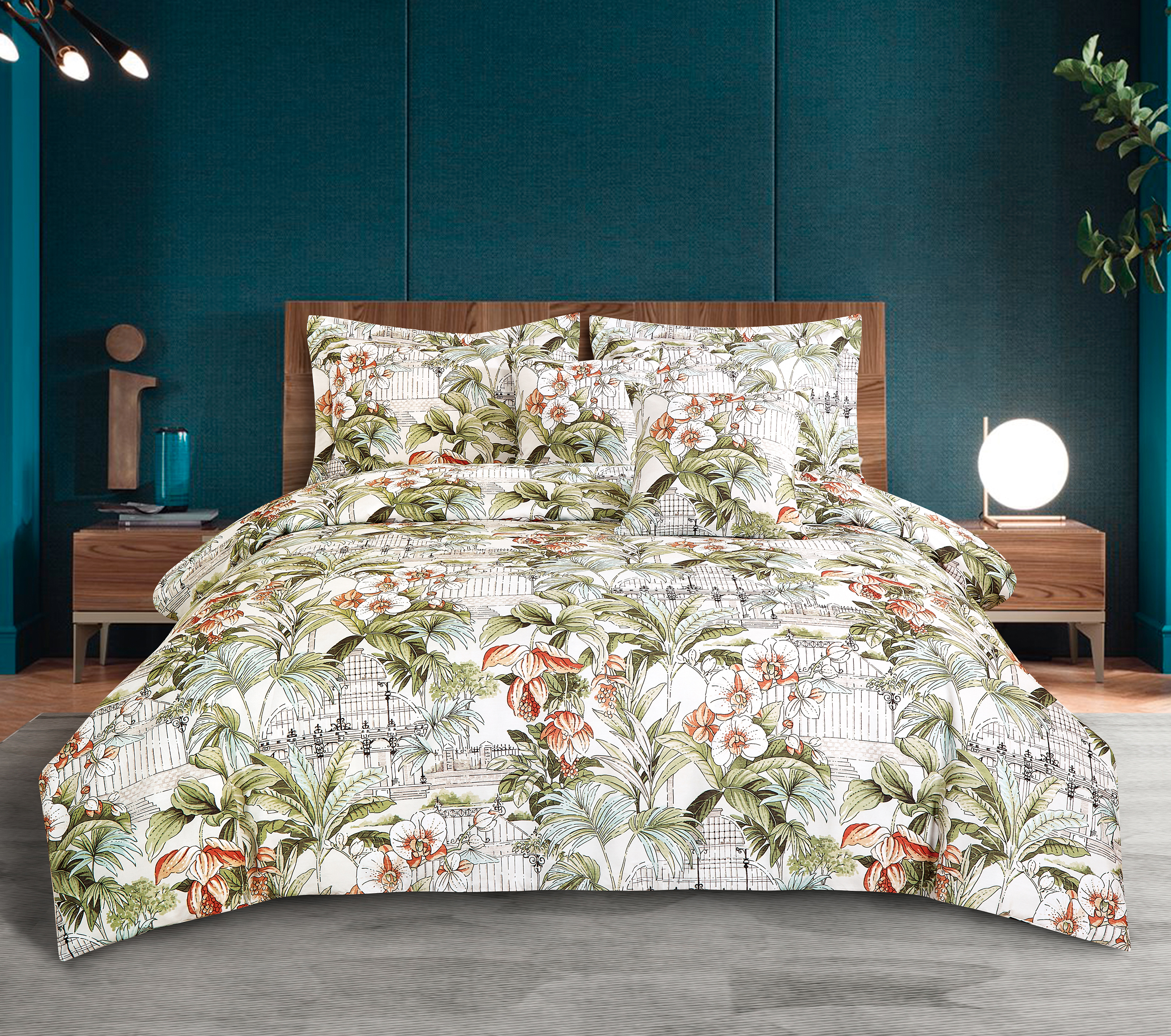 Komische tuin bedrukte beddengoedsets